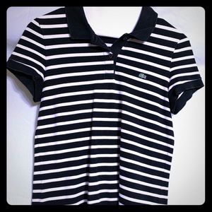 Women’s Lacoste striped polo